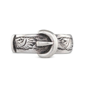 Victorian Silver Buckle Ring