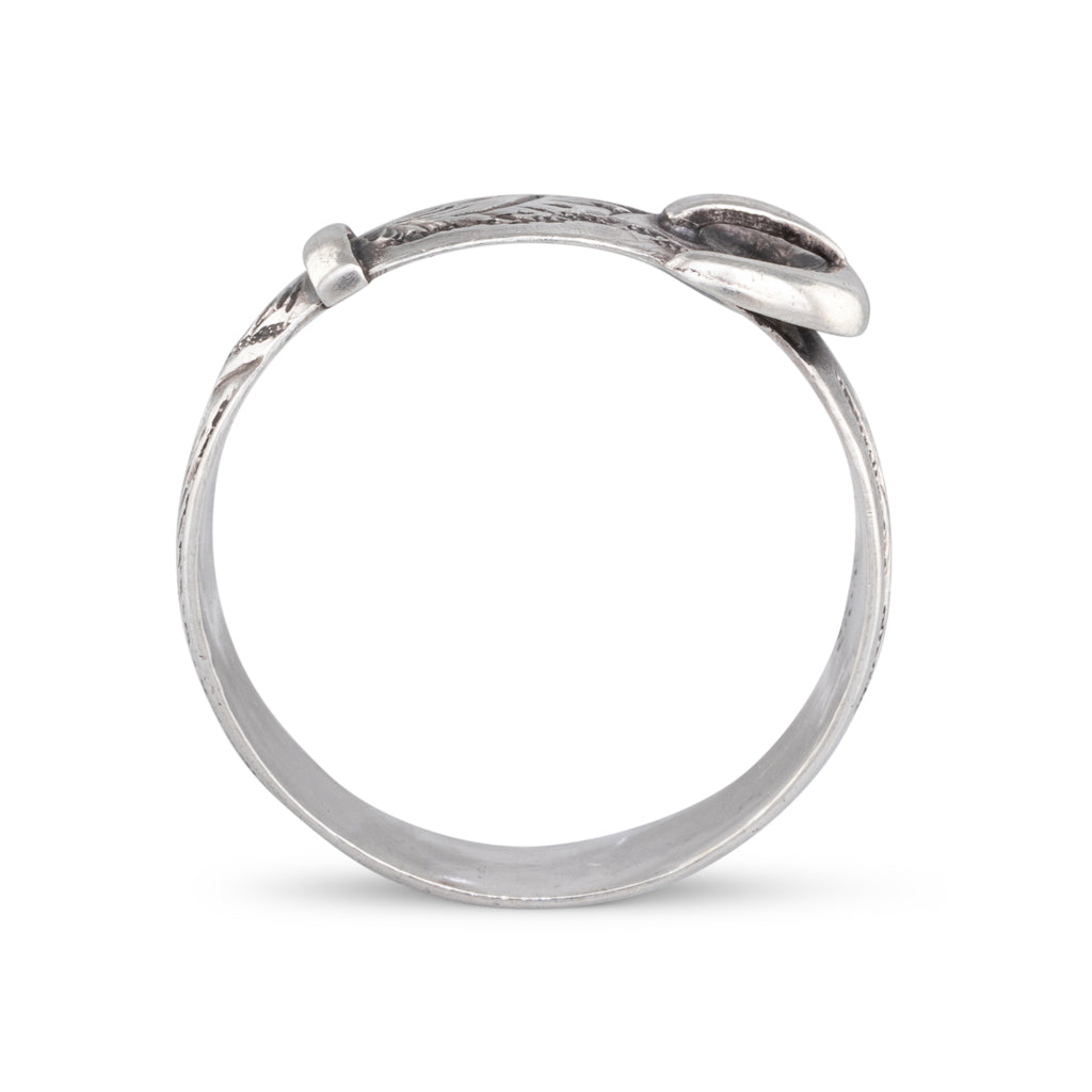 Victorian Silver Buckle Ring