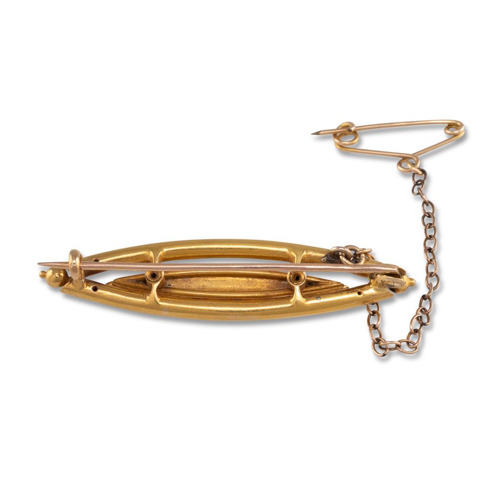 Antique Seed Pearl Brooch