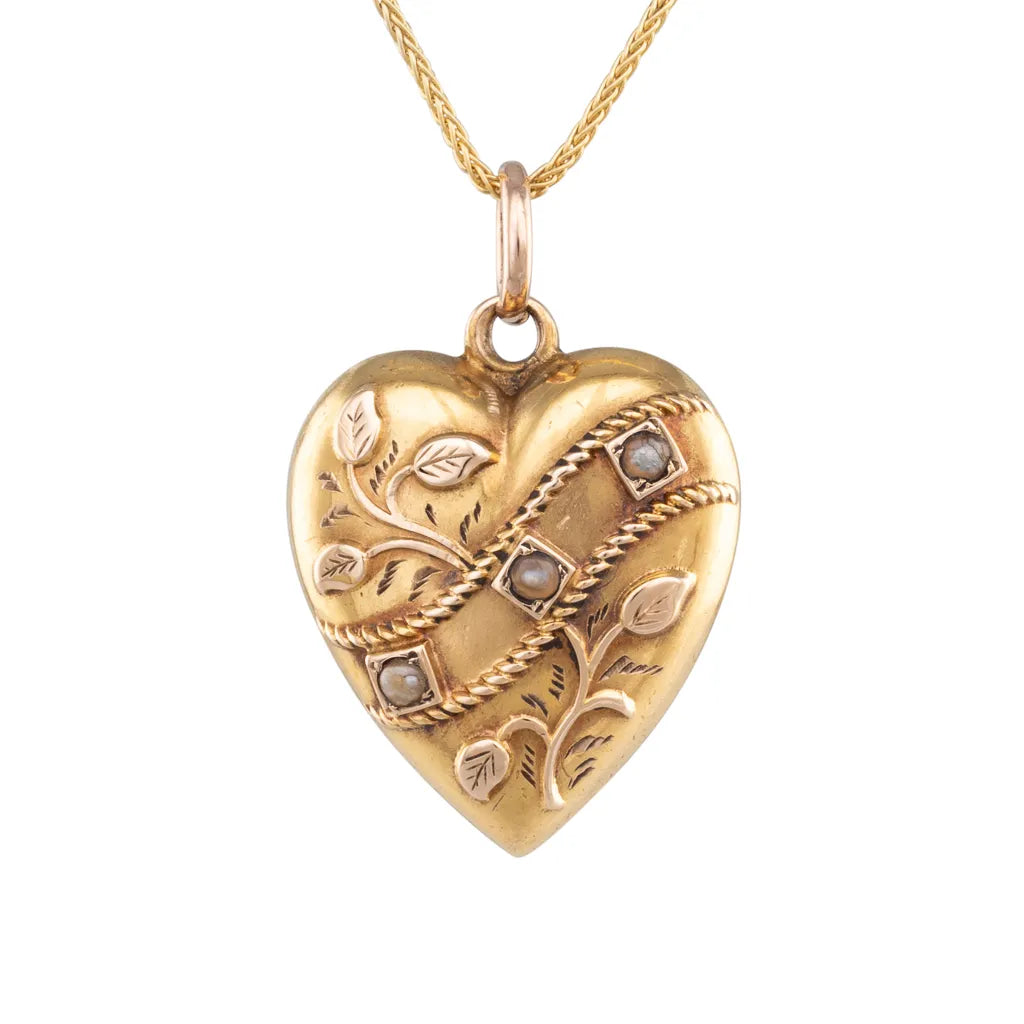 Antique Australian Heart Pendant