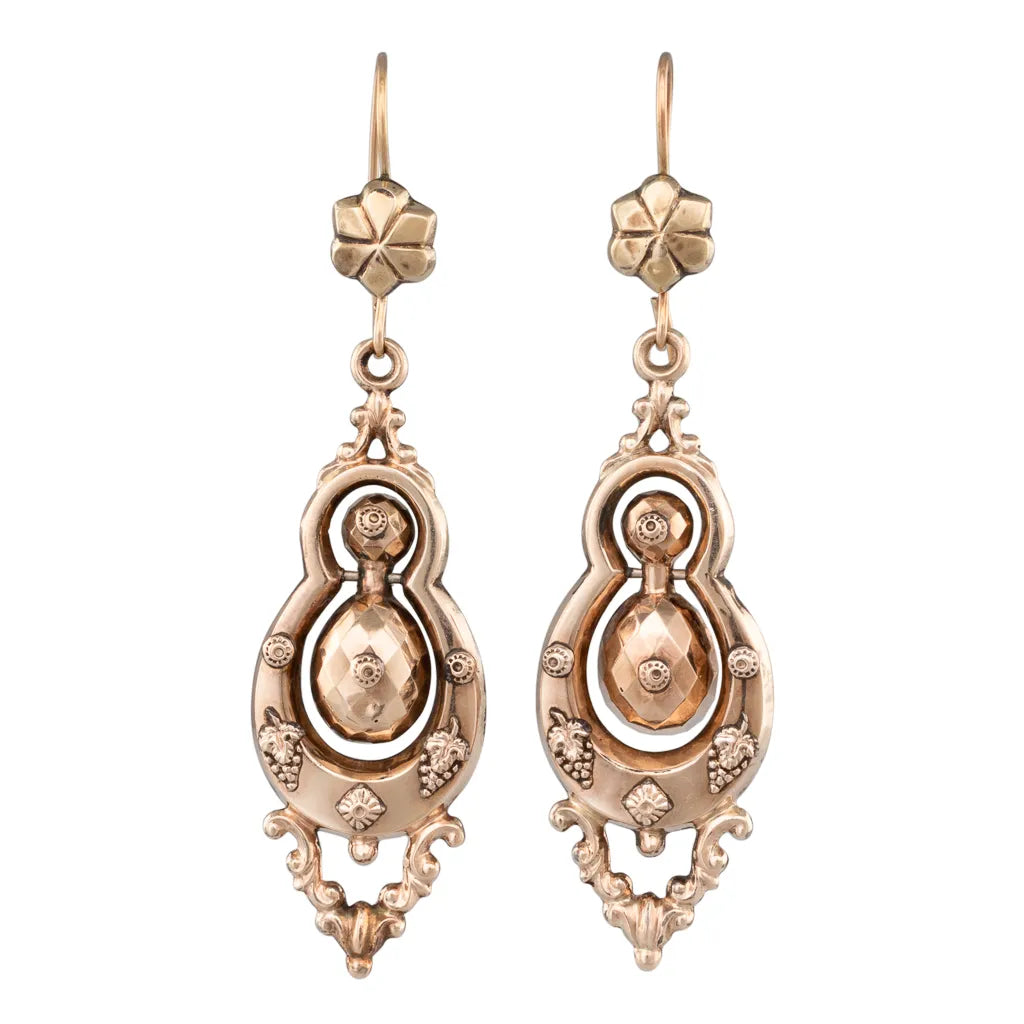 Victorian Gold Drop Earrings