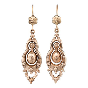 Victorian Gold Drop Earrings