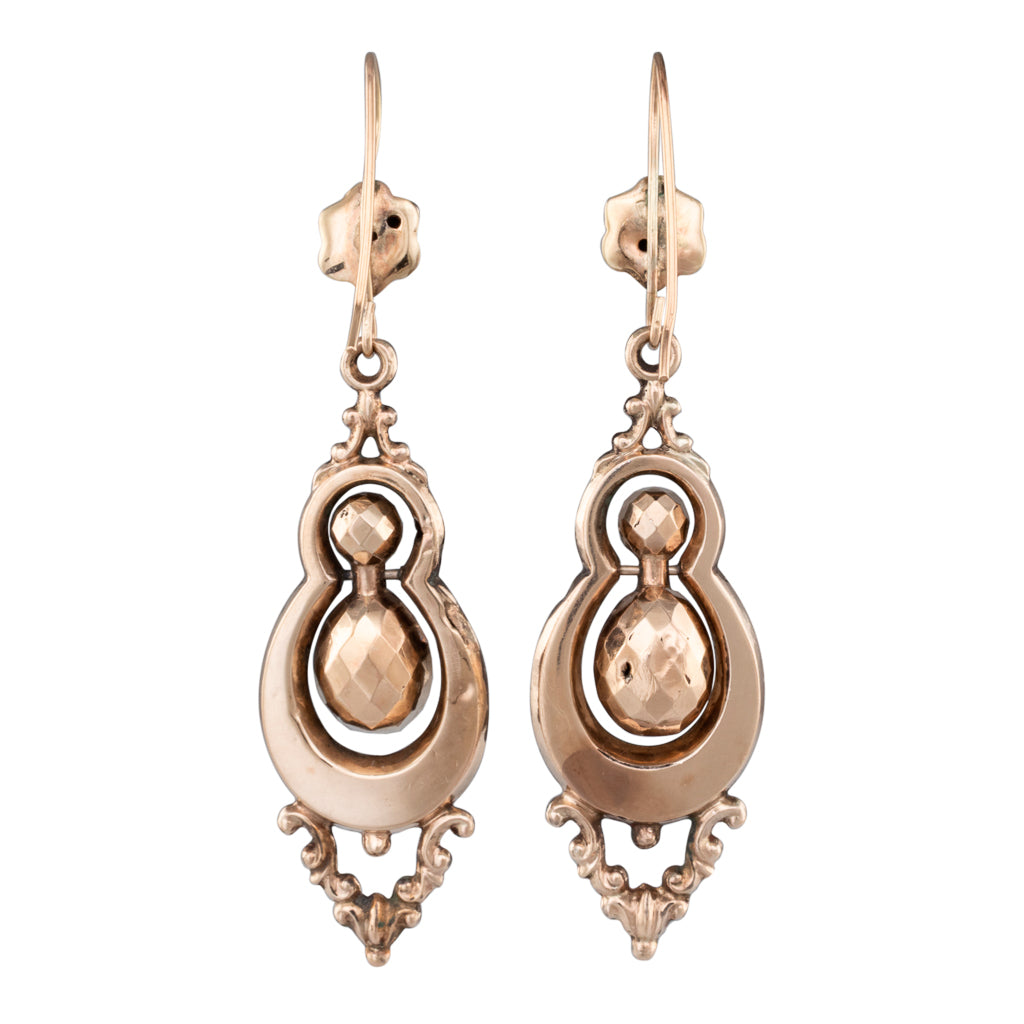 Victorian Gold Drop Earrings