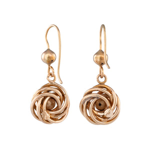 Antique Gold Knot Earrings