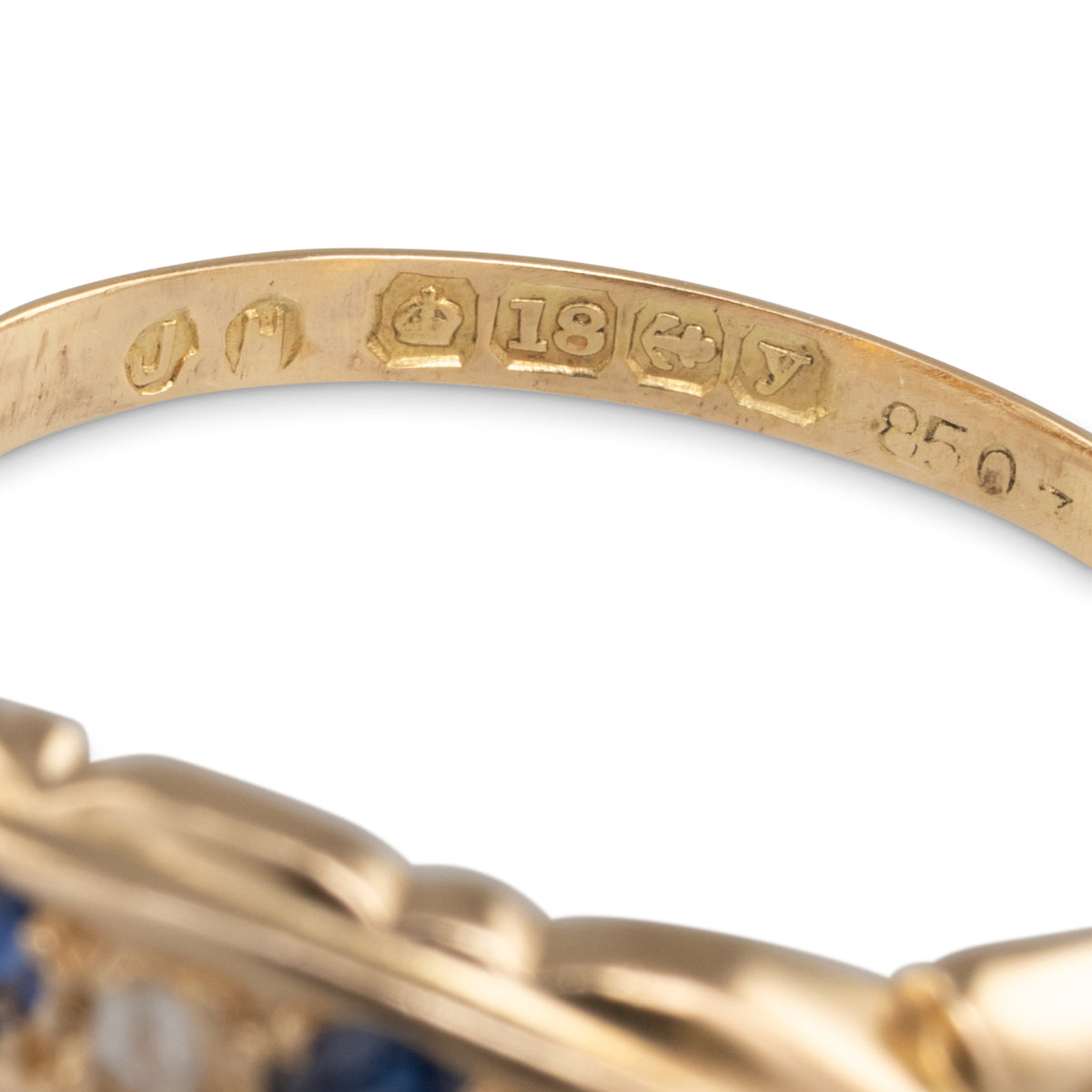 Sapphire & Diamond Antique Ring