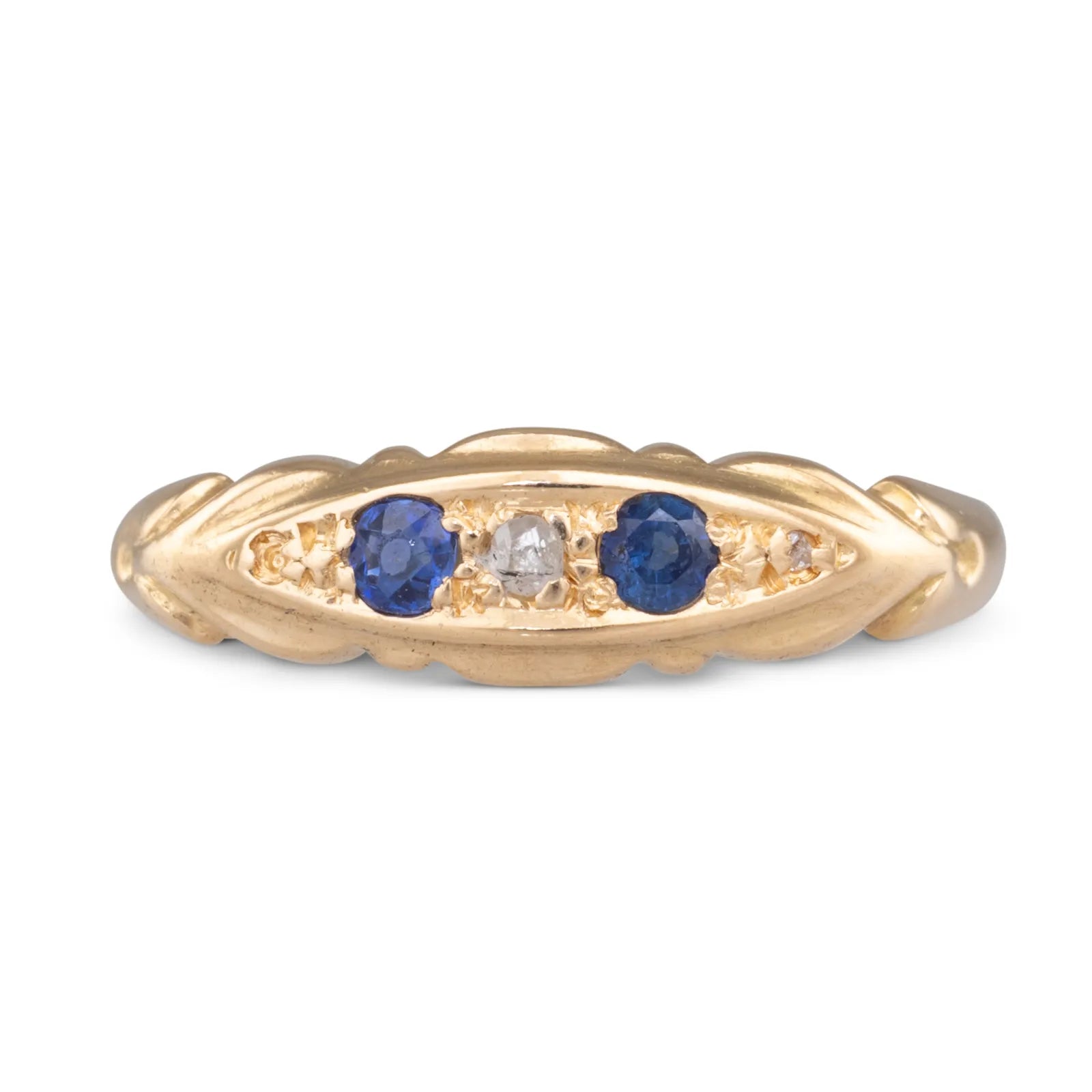 Sapphire & Diamond Antique Ring