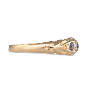 Sapphire & Diamond Antique Ring