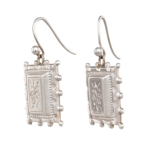 Victorian Silver Drop Earrings