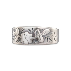 Victorian Silver Floral Ring