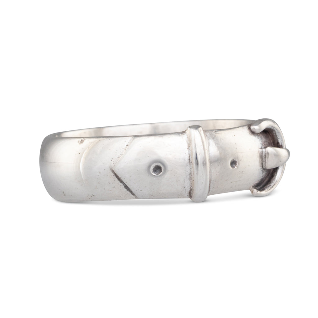 Victorian Silver Buckle Ring