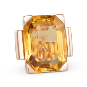 Citrine Cocktail Ring