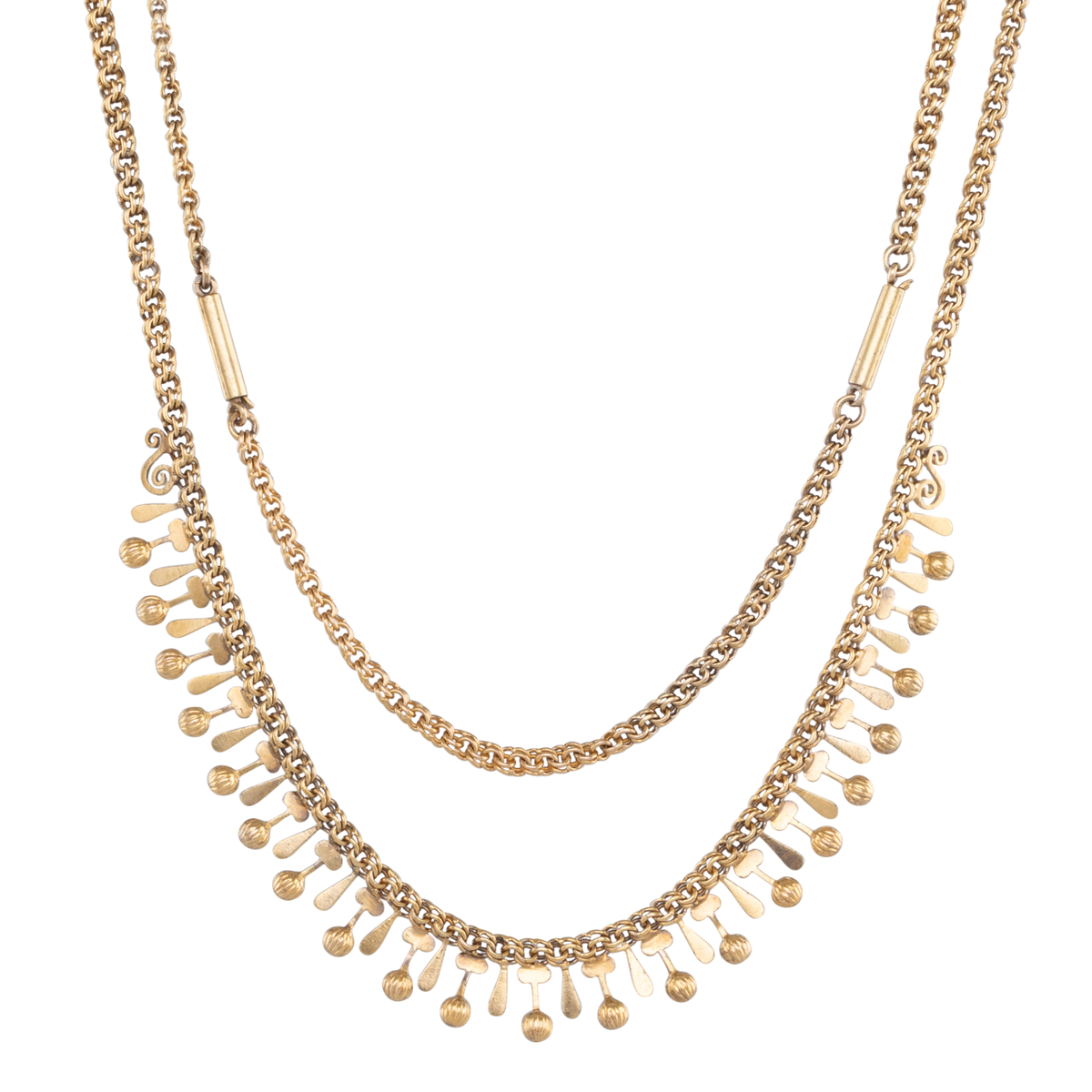Gold Fringe Necklet
