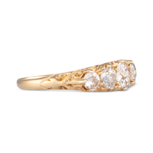 Diamond  Half Hoop Ring