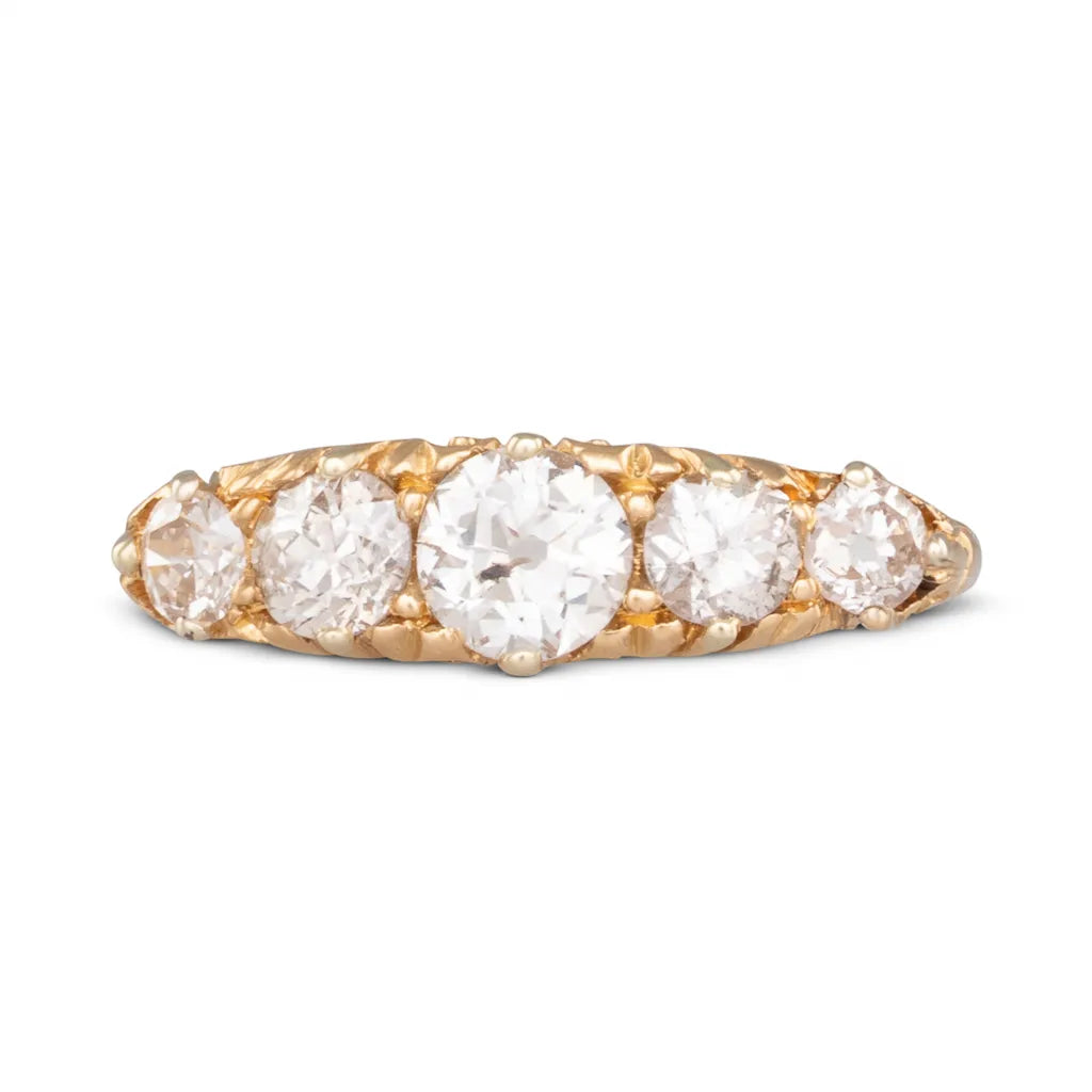 Diamond  Half Hoop Ring