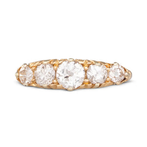 Diamond  Half Hoop Ring