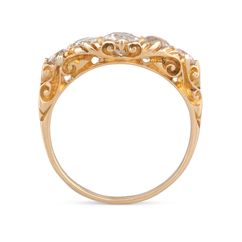 Diamond  Half Hoop Ring