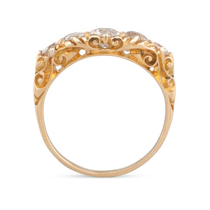 Diamond  Half Hoop Ring