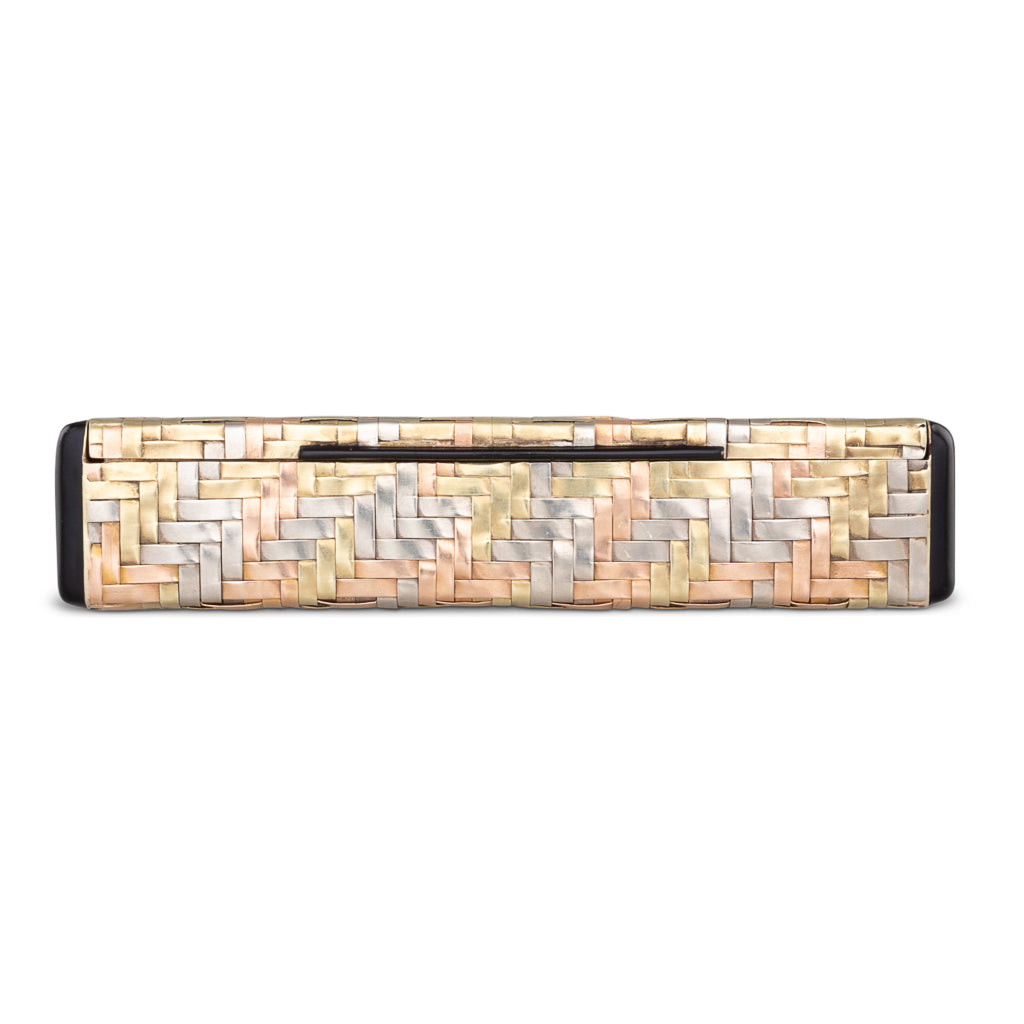 Cartier Woven Gold Case