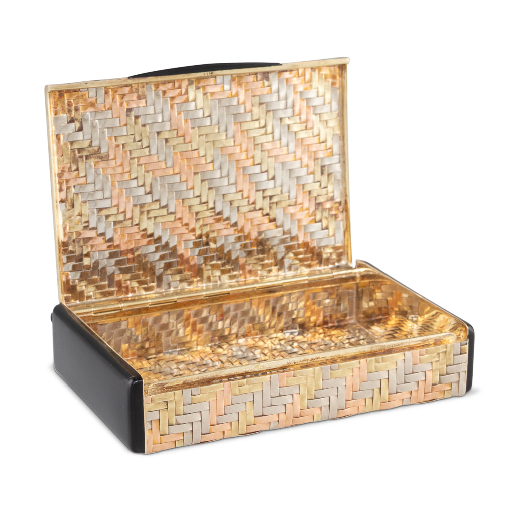 Cartier Woven Gold Case