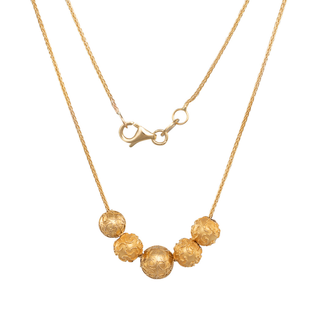 Antique Bead Slider Necklace