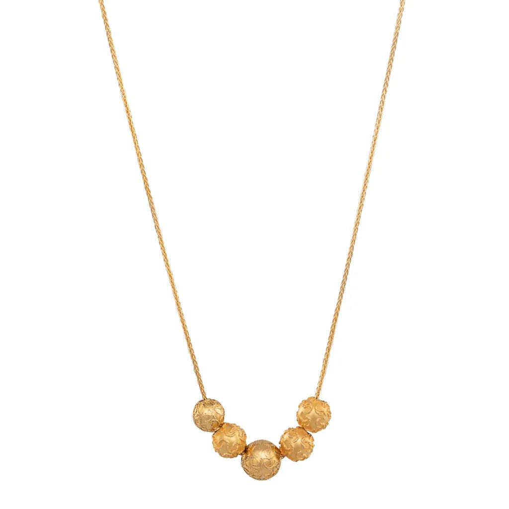 Antique Bead Slider Necklace
