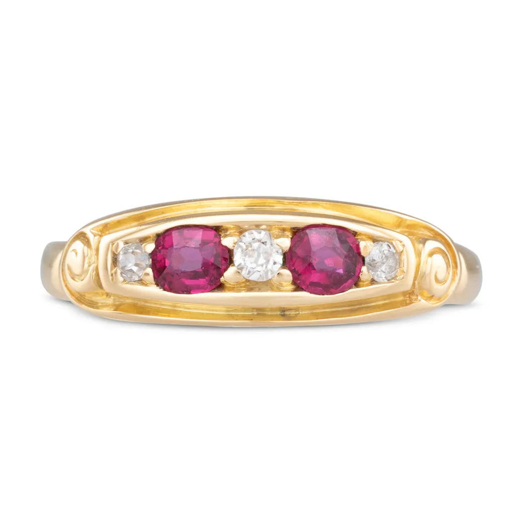 Antique Ruby & Diamond Ring