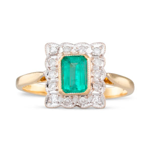 Emerald & Diamond Ring