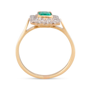 Emerald & Diamond Ring