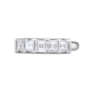 Five Stone Carre Cut Diamond Ring