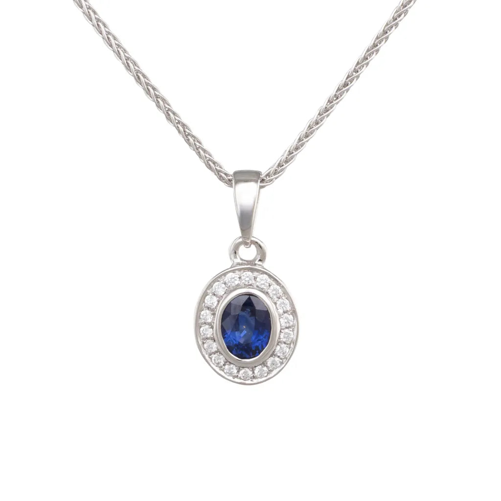 Sapphire and Diamond Pendant