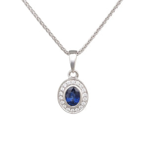 Sapphire and Diamond Pendant