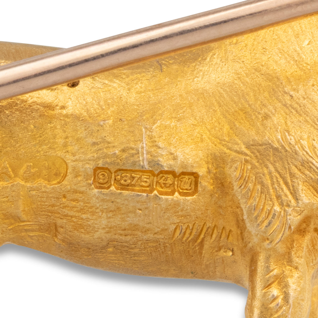 Gold Horse Brooch