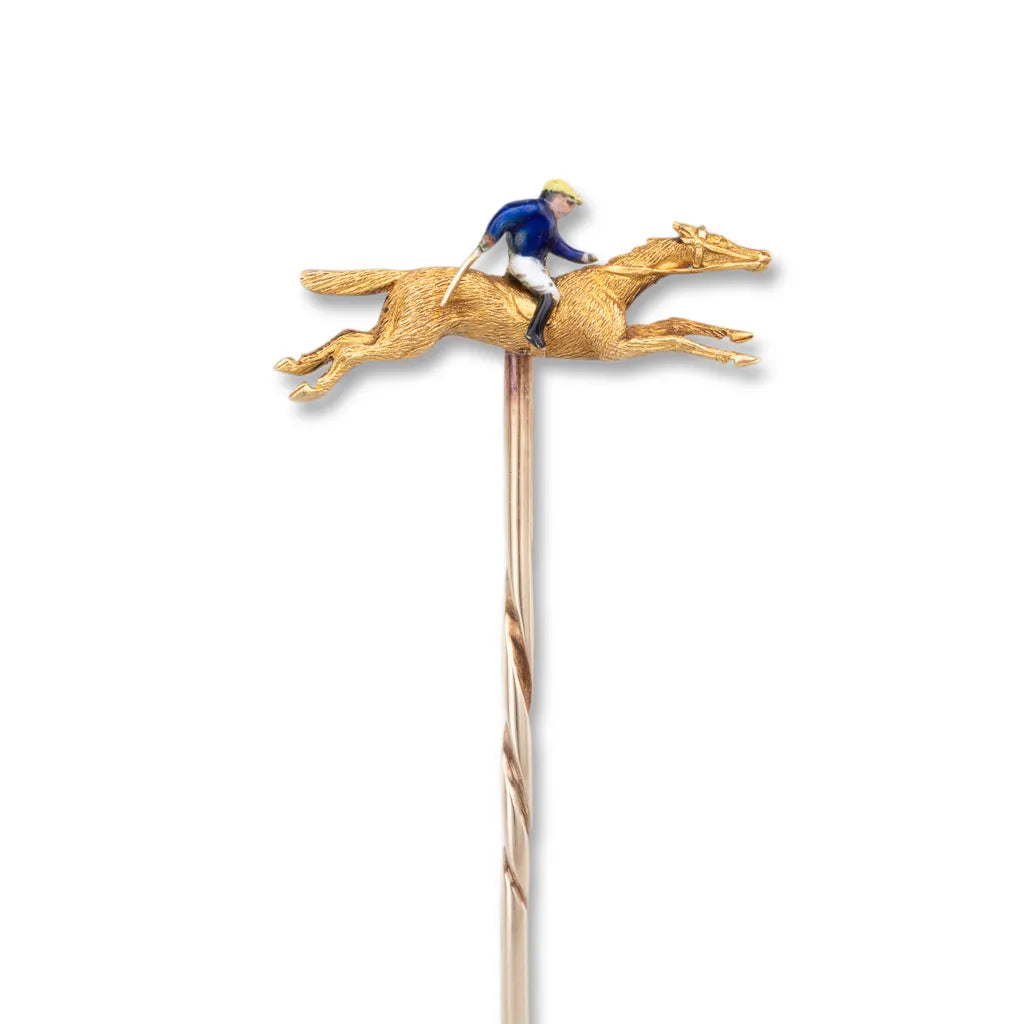 Horse & Jockey Stick Pin