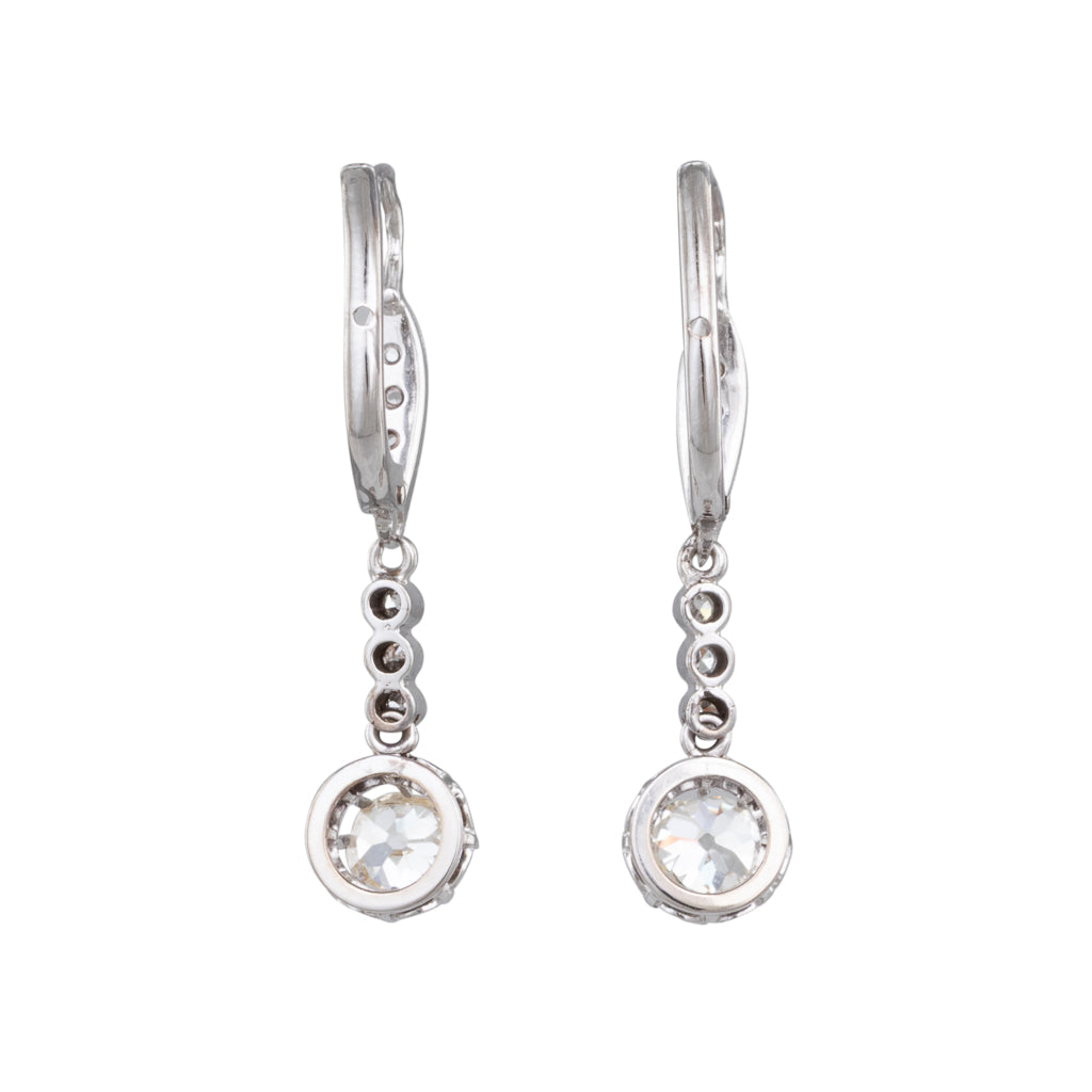 Antique Diamond Drop Earrings