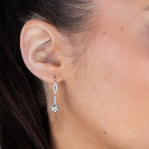 Antique Diamond Drop Earrings
