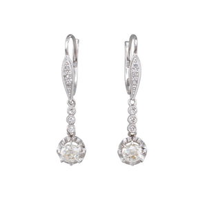 Antique Diamond Drop Earrings
