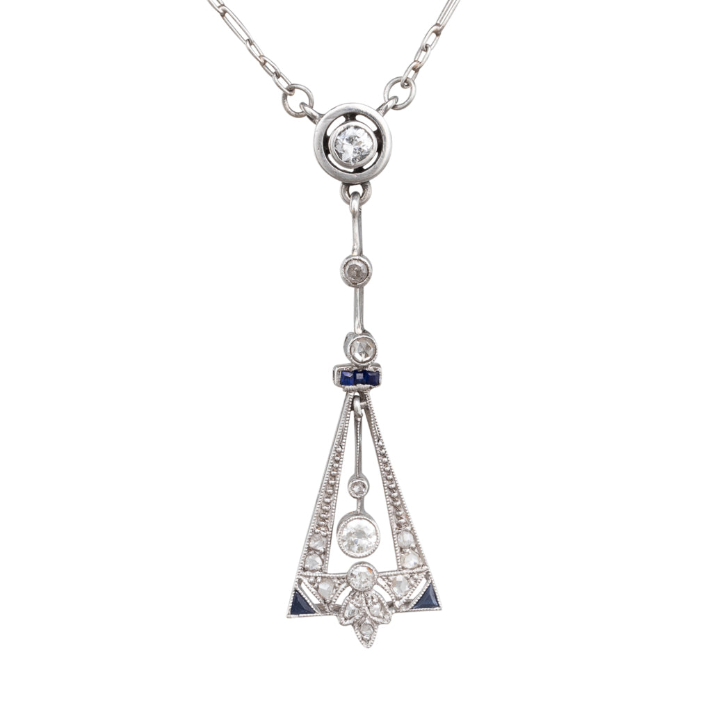Art Deco Pendant & Chain