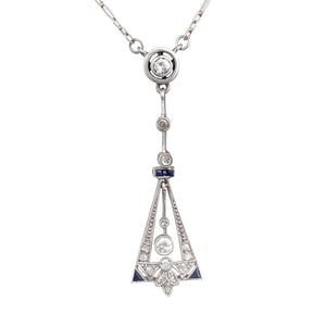 Art Deco Pendant & Chain
