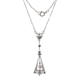 Art Deco Pendant & Chain
