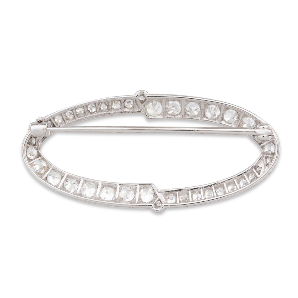 Art Deco Diamond Brooch
