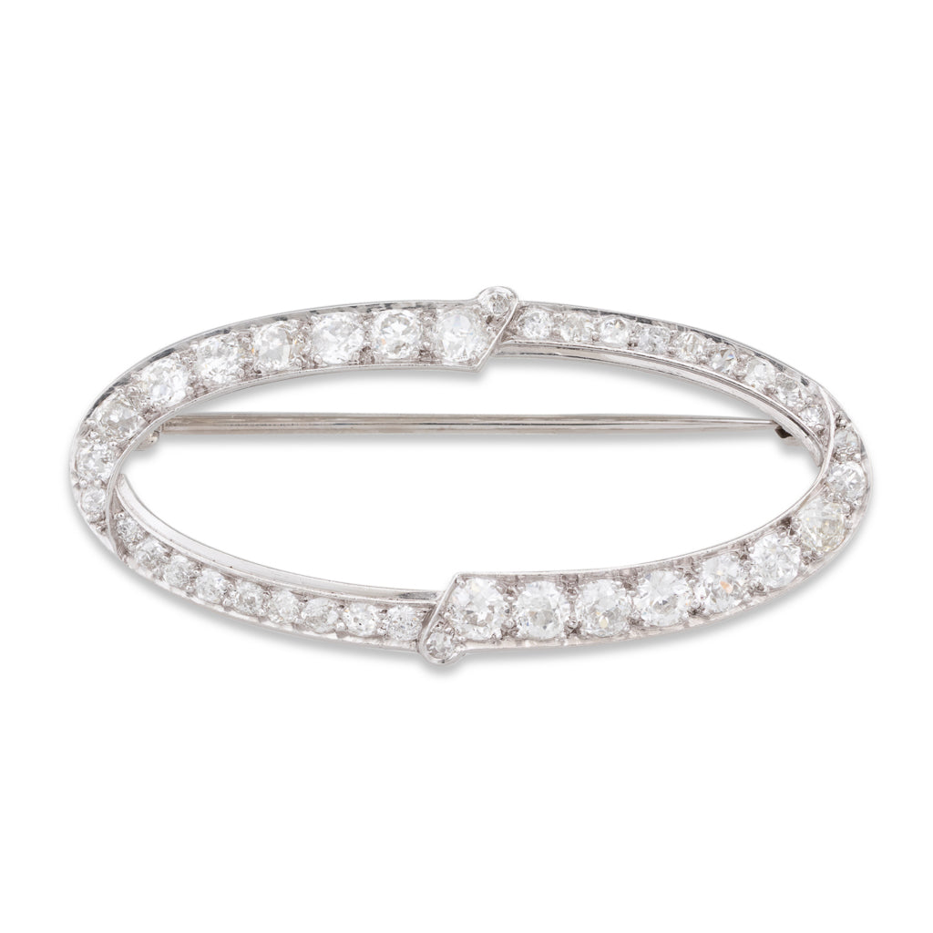 Art Deco Diamond Brooch