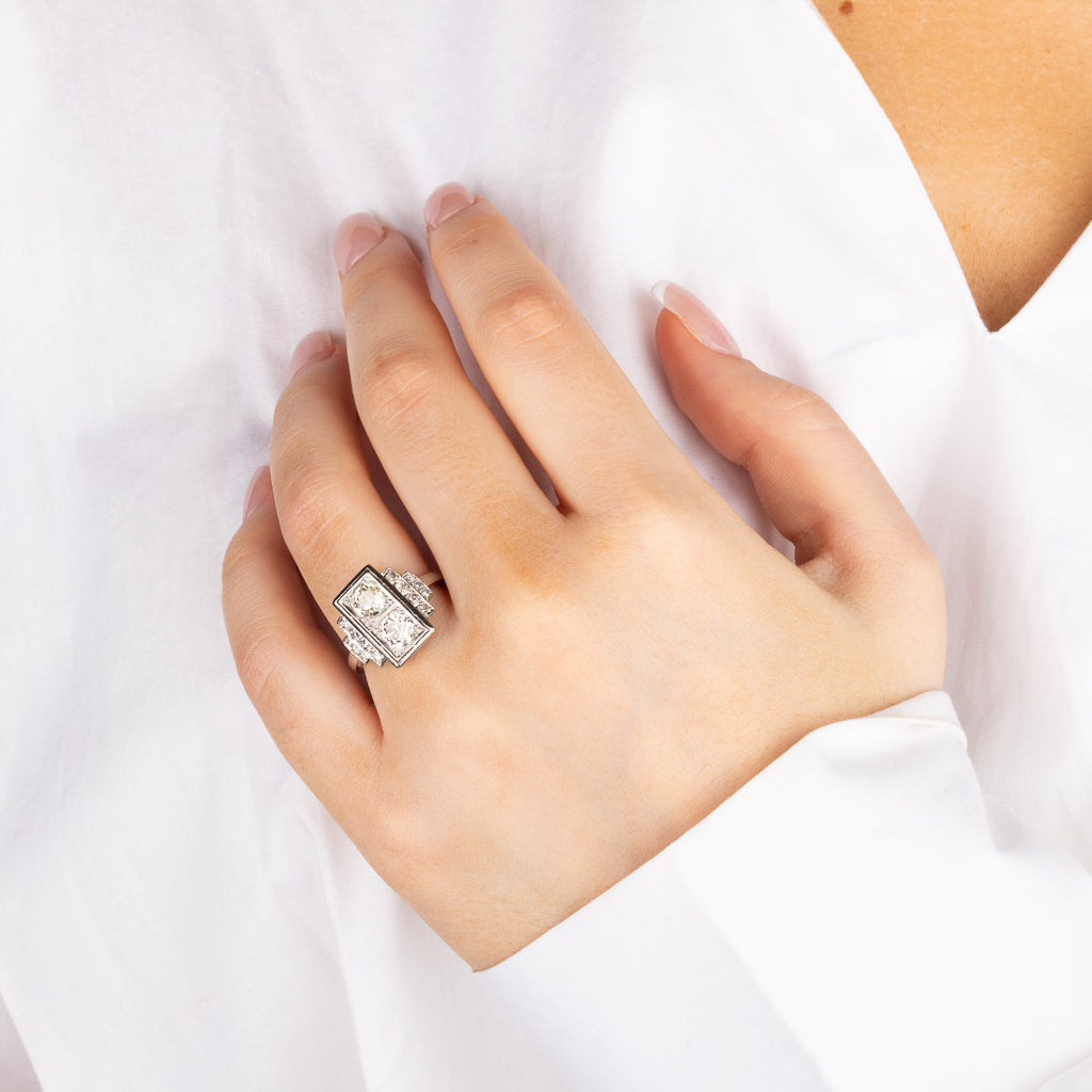 French Art Deco Diamond Ring
