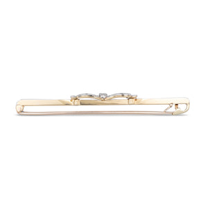 Antique Diamond Bow Brooch