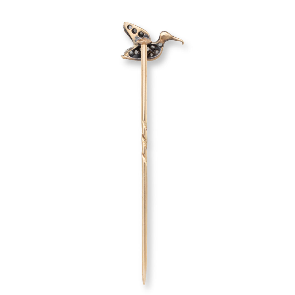 Diamond set Bird Stick Pin