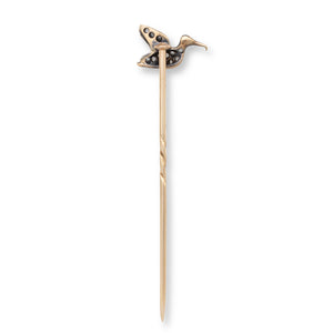 Diamond set Bird Stick Pin