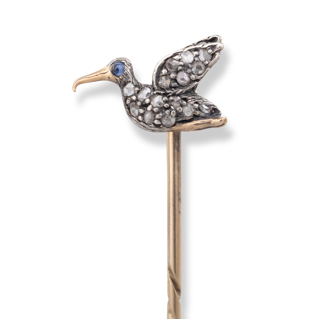 Diamond set Bird Stick Pin