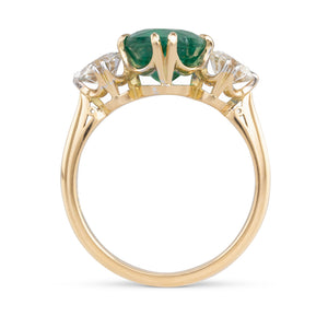 Emerald and Diamond Ring