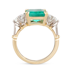 Colombian Emerald & Diamond Ring