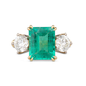Colombian Emerald & Diamond Ring