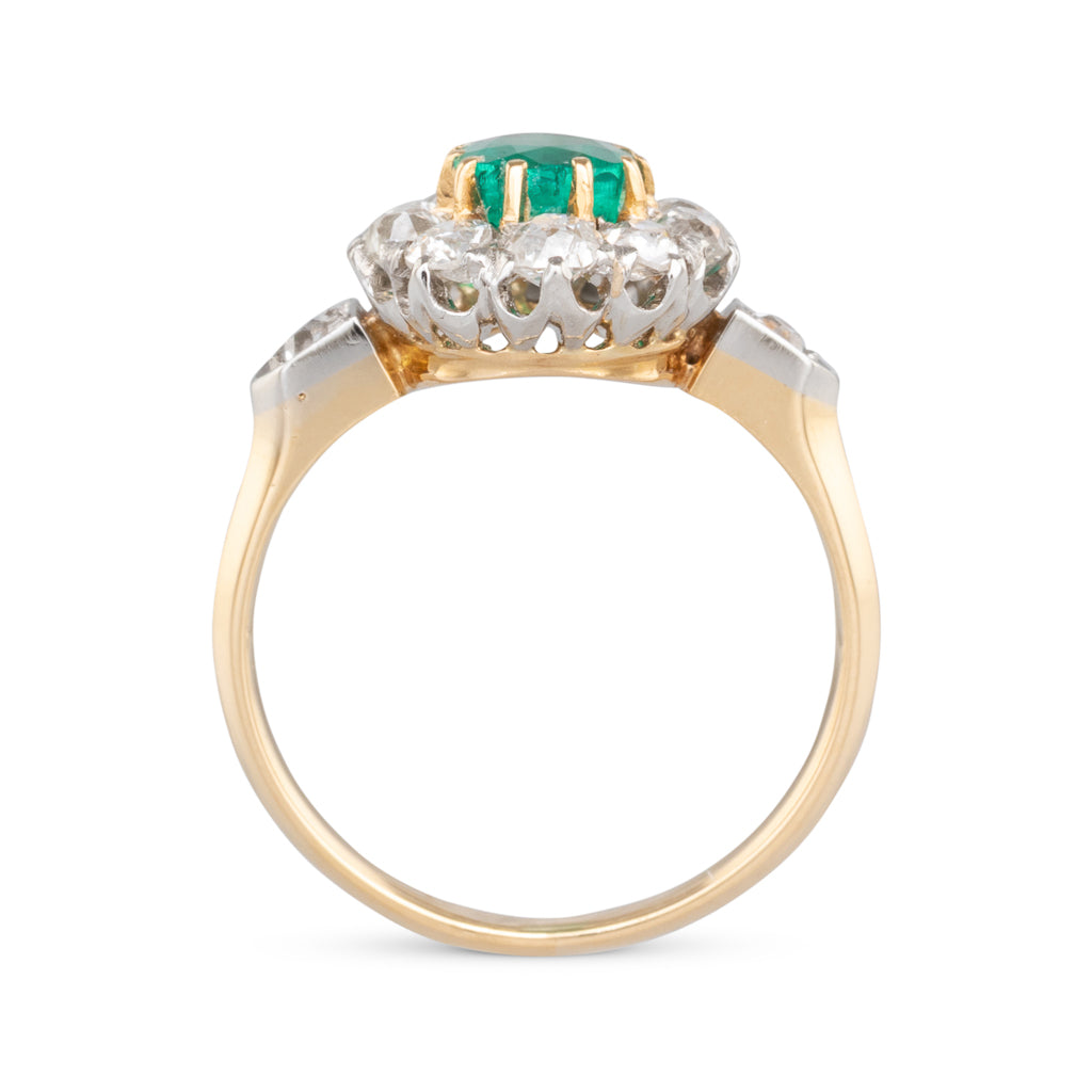 Antique Emerald & Diamond Ring